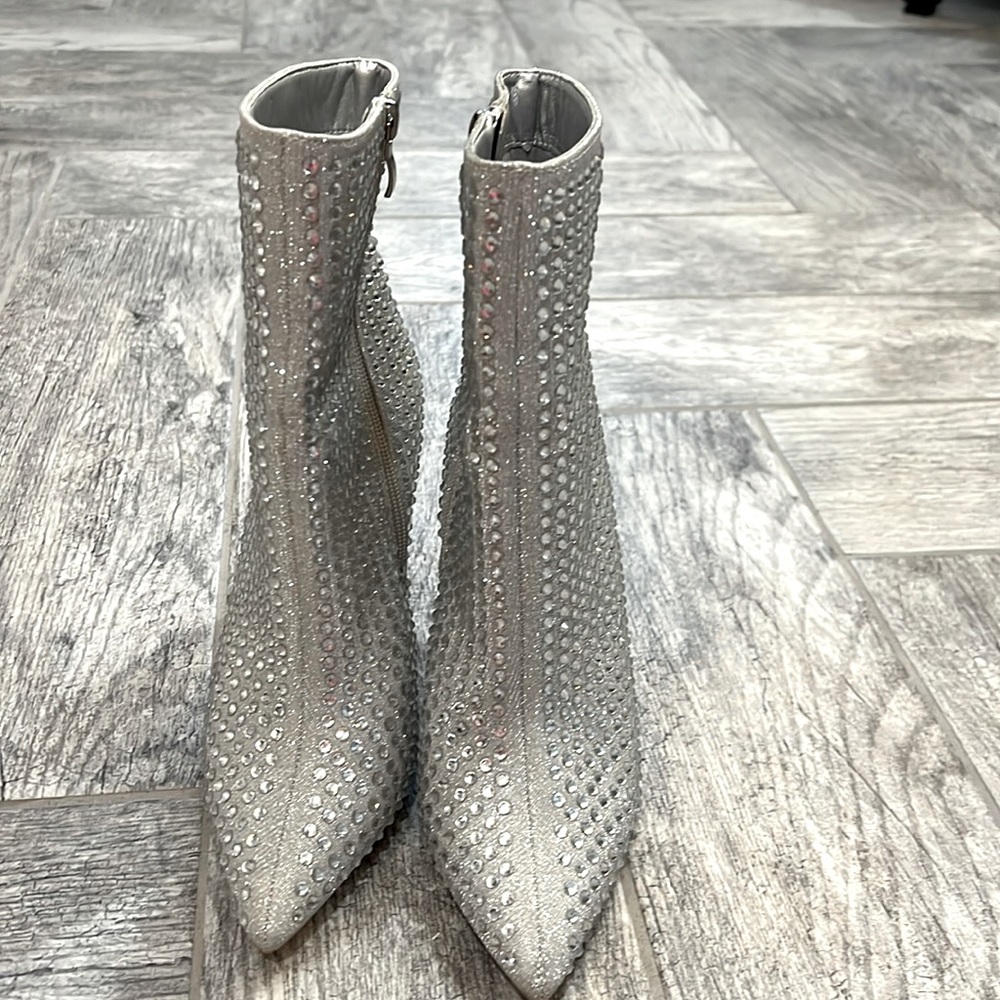 Elditas Stacy Stiletto Heeled Rhinestone Boot